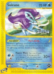 Suicune 53 Non-Holo Stamp Black Star Promo - Celebi: Voice of the Forest VHS/DVD Exclusive